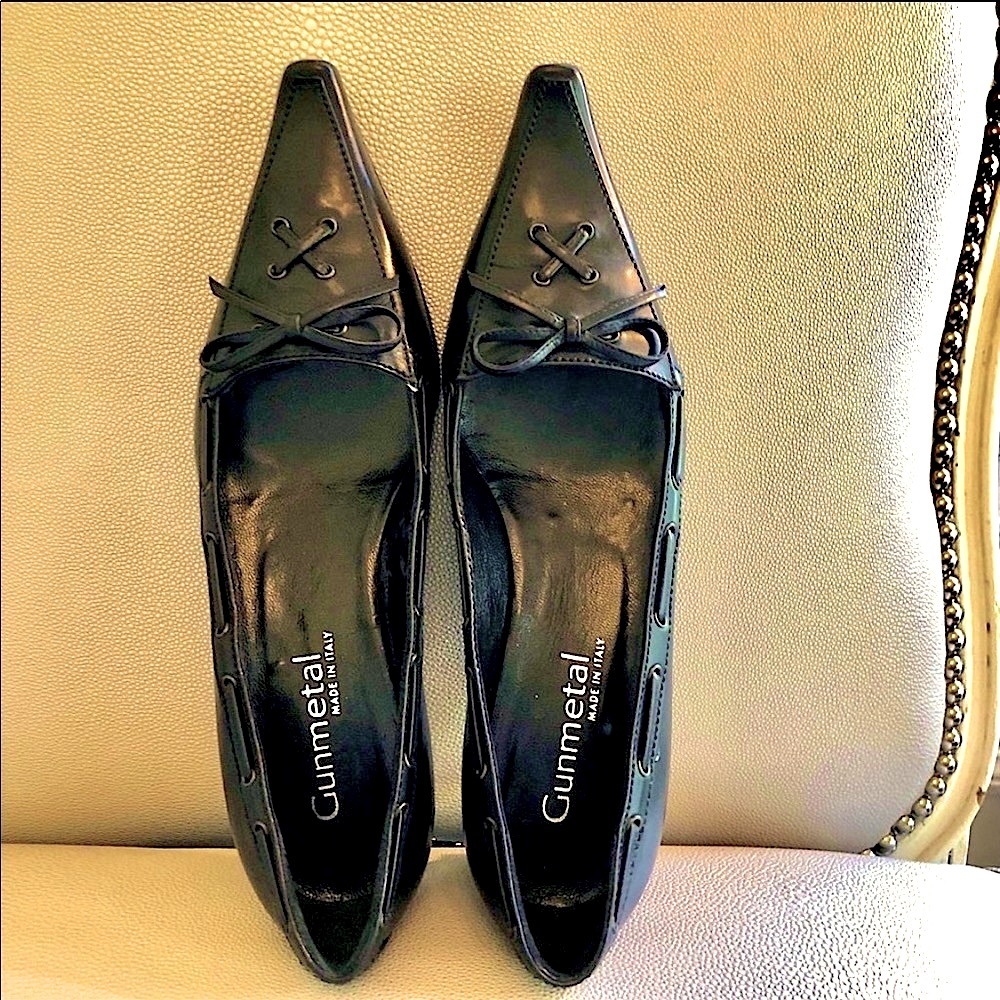 Gunmetal BLACK pumps